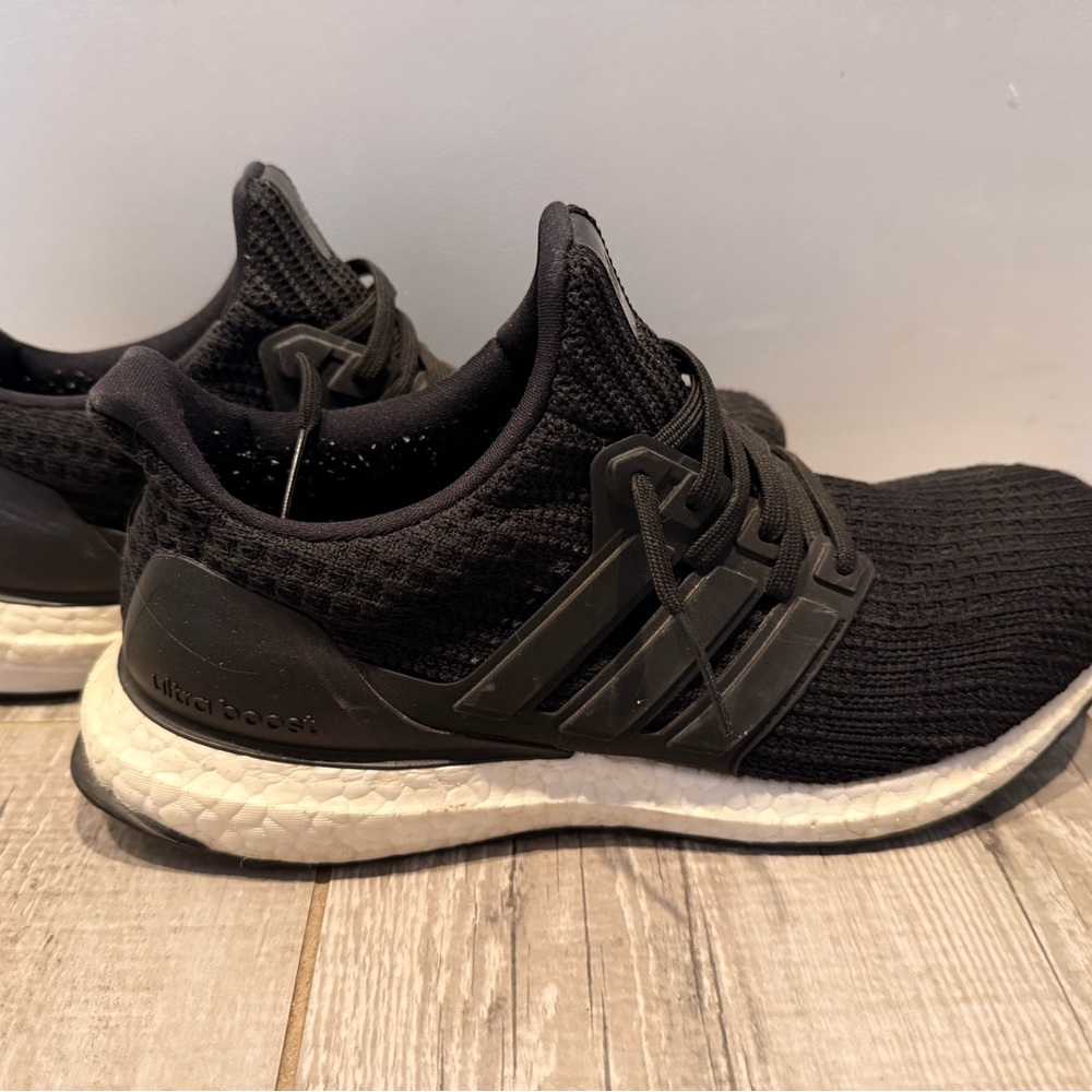 Adidas Men's Black and White Athletic Shoes